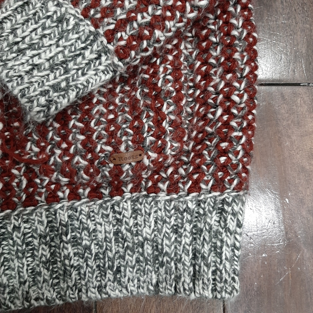 Roots Knit Cabin Cowl Neck Zip Up Sweater XS - Picture 4 of 6
